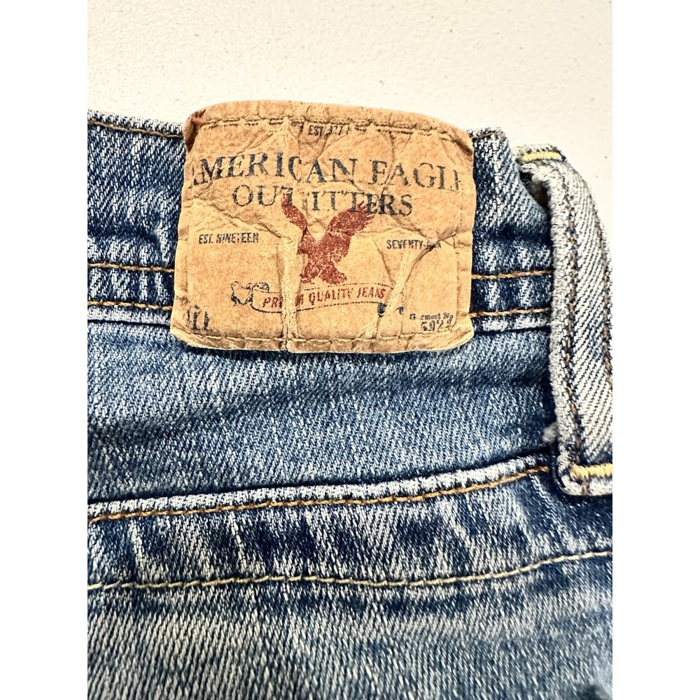 American Eagle Vintage Y2K Jeans Stretch Skinny Flare Sz 6 Regular 31.5" Inseam - Picture 15 of 16